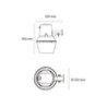 Lámpara 40w LED luminario suburbana 65 fotocelda Cosmo foco MQ03895