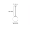Lámpara colgante LED esfera GLOBE 10"    L1403-B00 Magg