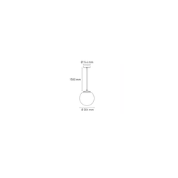 Lámpara colgante LED esfera GLOBE 12"    L1404-100 Magg