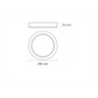Lámpara downlight spot LED LUNA 13 FLAT S 13W luz fría 6000K Blanco L6374-130 Magg