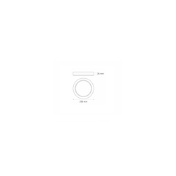 Lámpara downlight spot LED LUNA 18 FLAT S 18W luz cálida 3000K Blanco L6373-1E0 Magg