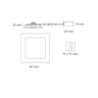 Lámpara downlight spot LED SQ 3 FLAT ESTANDAR 3.5W luz neutra 4000K Blanco L6360-1I0 Magg