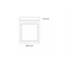 Lámpara downlight spot LED SQ 45 FLAT S 45W luz cálida 3000K Blanco L6385-1E0 Magg