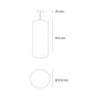 Lámpara LED Luminario Colgante techo Ara Cosmo s/foco MQ03325-C