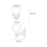 Lámpara LED Luminario Farol Rubí Pared Cosmo s/foco E26/27 MQ04024