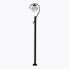 Lámpara LED Luminario Poste Oviedo Exterior Cosmo s/foco E27 MQ03102