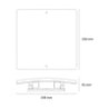 Lámpara LED Plafón techo sobreponer Burdeos Cosmo s/foco MQ04010