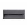 Lámpara muro exterior de cortesía SW 30 AL Empotrar 5W luz cálida 2700K Blanco L7017-610 Magg