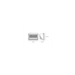 Lámpara pared exterior LED WALLPACK 85W luz fría 6000K  L7265-630 Magg