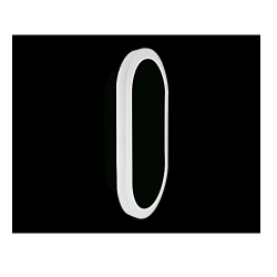 Lámpara sobreponer muro decorativa ECLIPSE OVAL LED 18 13W luz cálida 3000K Negro L7286-3E0 Magg