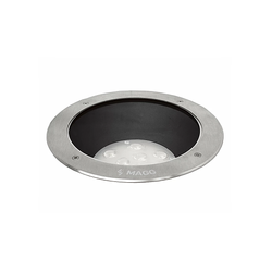 Luminaria piso exterior empotrar EP 220 18° 22W luz cálida 2700K Acero inoxidable L7340-913 Magg