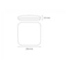 Luminaria plafón LED sobreponer CL SQ 300 19W luz fría 6000K Chocolate L5242-830 Magg