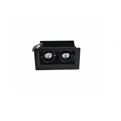 Luminario downlight LED POINTS MICRO II 40° 9W luz cálida 3000K Negro L5915-YEJ Magg