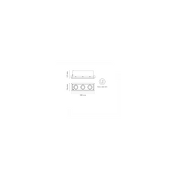 Luminario downlight LED POINTS MP III 15° 46.5W luz cálida 3000K Negro L5910-YEK Magg